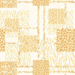 Retro Grid Patchwork - Butter Yellow