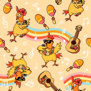 Summer Beach Rooster Music Party
