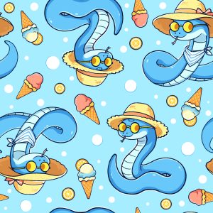Summer Beach Snake Ice Cream
