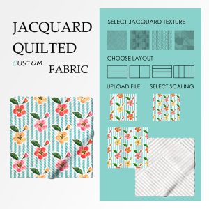 Custom Jacquard Quilted Fabric
