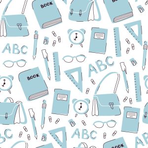 Preppy School Supply Toss