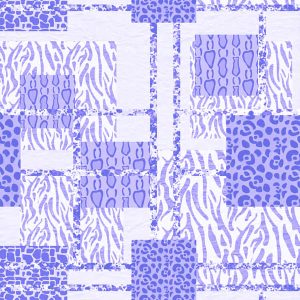 Retro Grid Patchwork - Lavender Purple