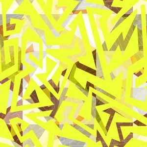 Shattered Geometric Shards - Sunshine Yellow