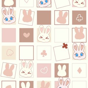 Sweet Bunny Patchwork - Cream Peach