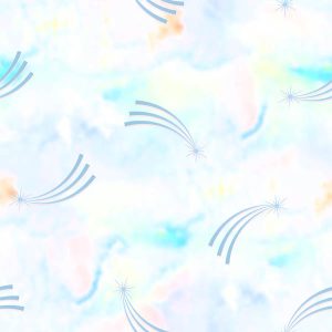 Watercolor Swirl Skies - Baby Blue