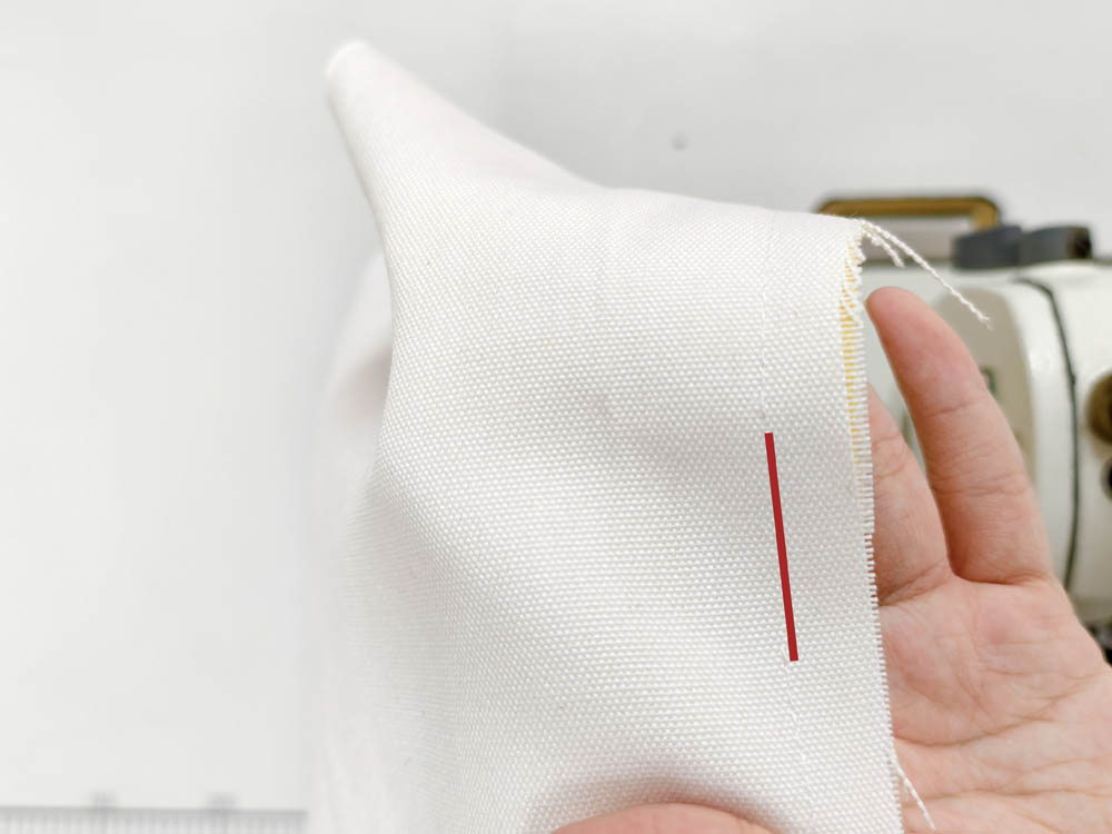 left an opening in the lining