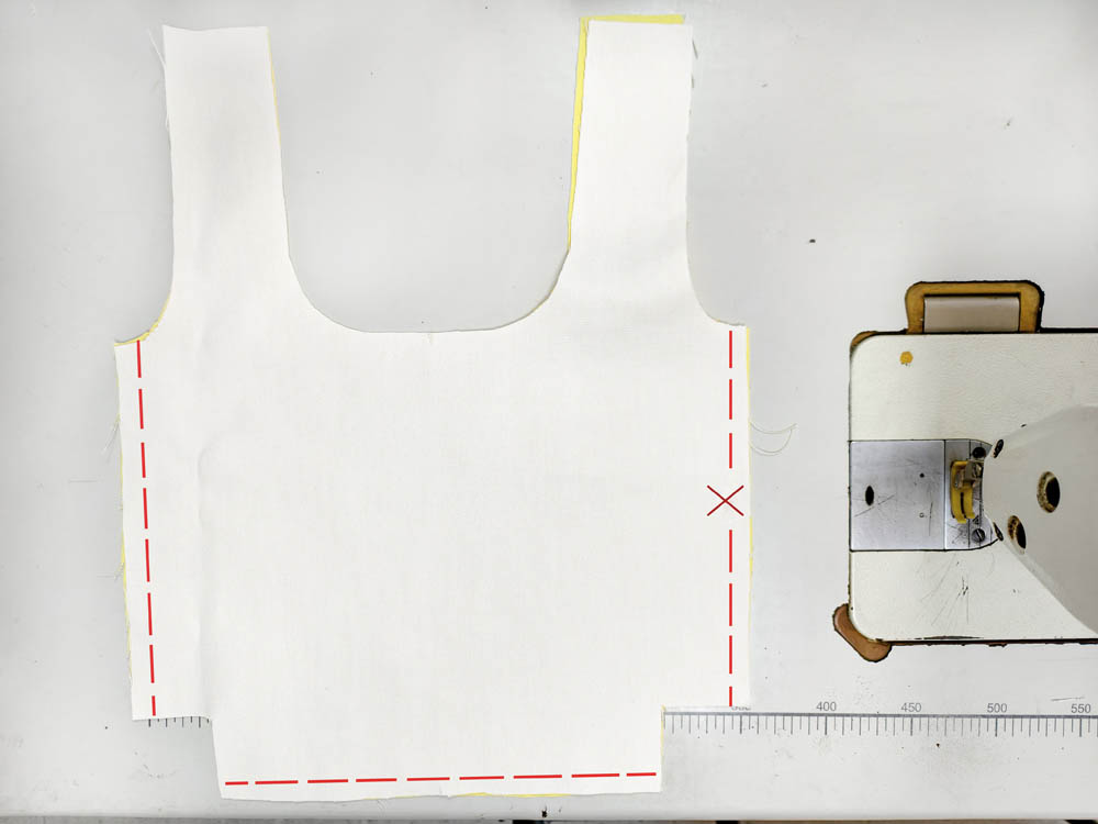 opening in the lining